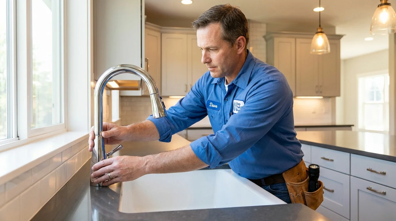 Kitchen faucet installation by Johns Plumbing LLC in Castle Rock